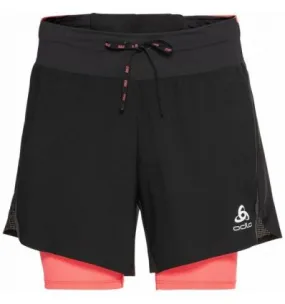2 In 1 Short Odlo Axalp Trail (nero - Siesta) Donna