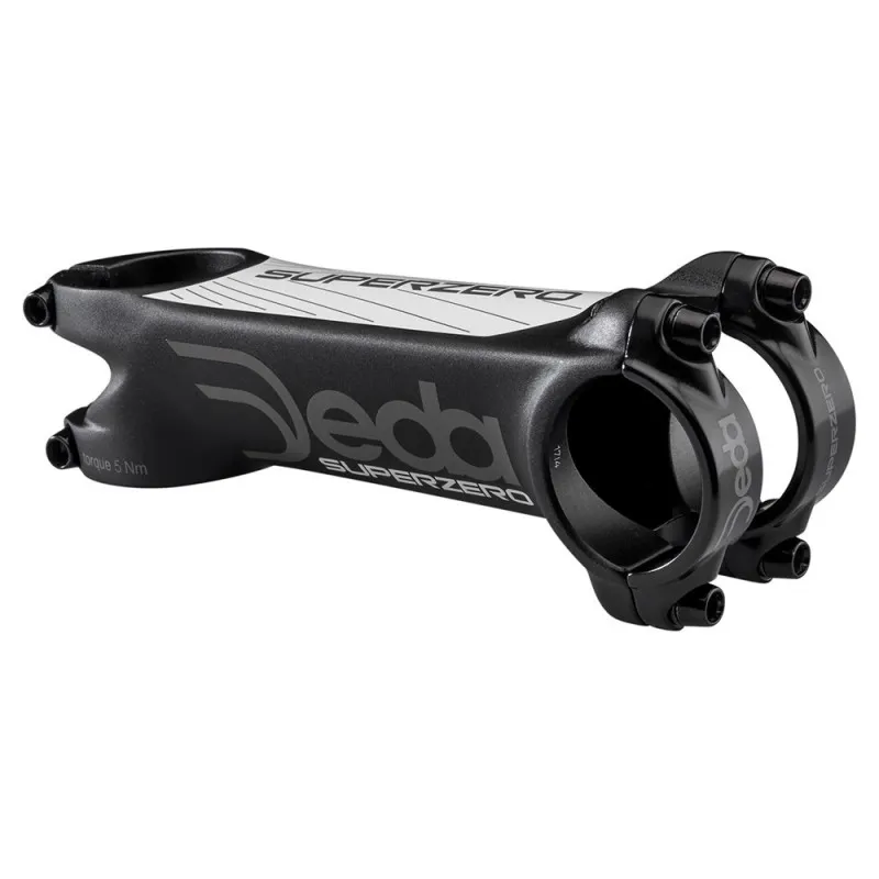 Attacco manubrio Deda-Elementi SUPERZERO 90mm nero/bianco