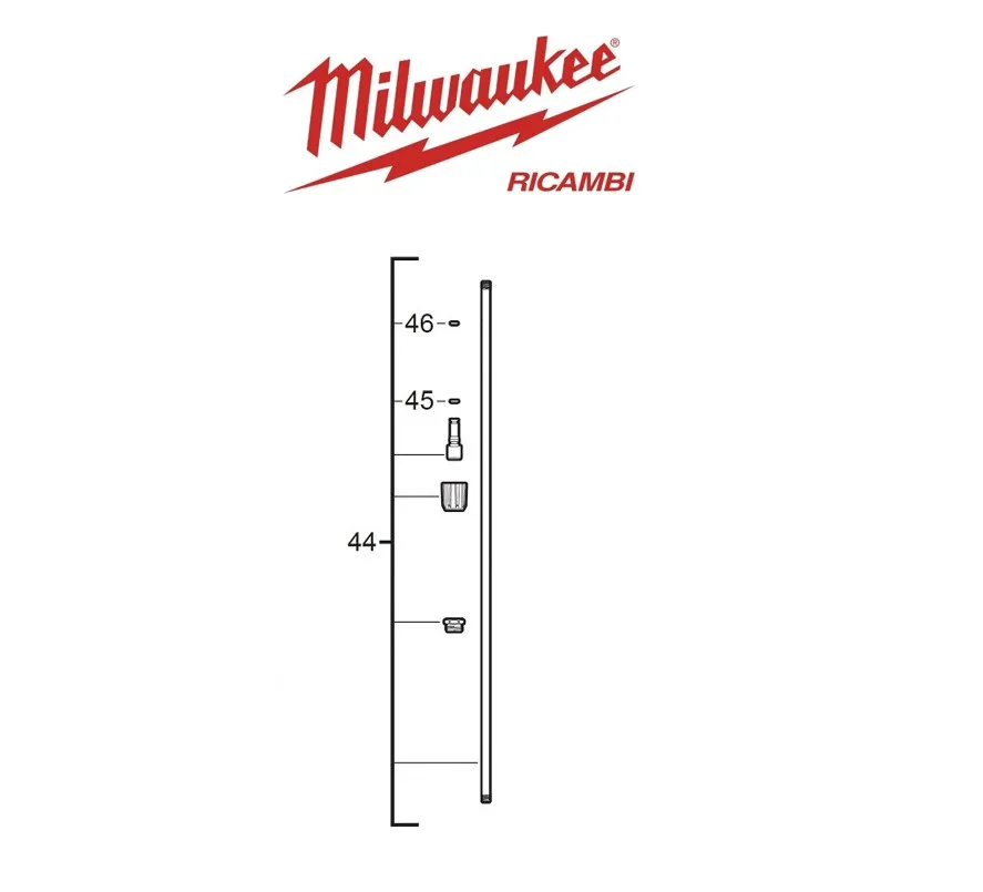 Milwaukee 4931495260 Imbuto di Riempimento di ricambio per M12 BHCS3L art.44