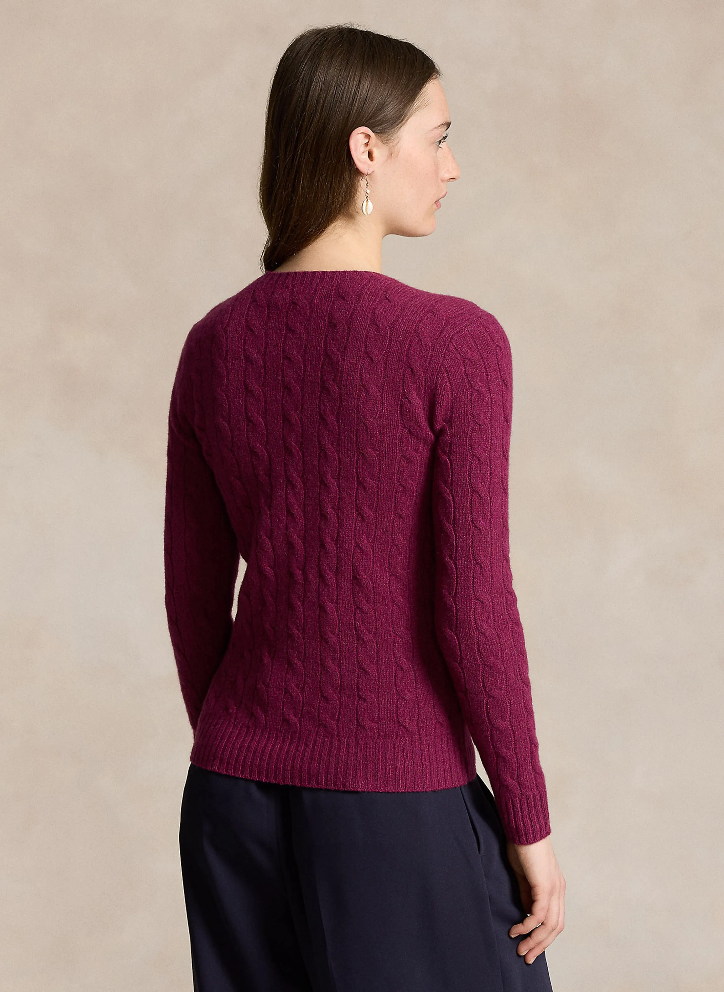  POLO RALPH LAUREN   Maglione girocollo in lana e cashmere | Viola