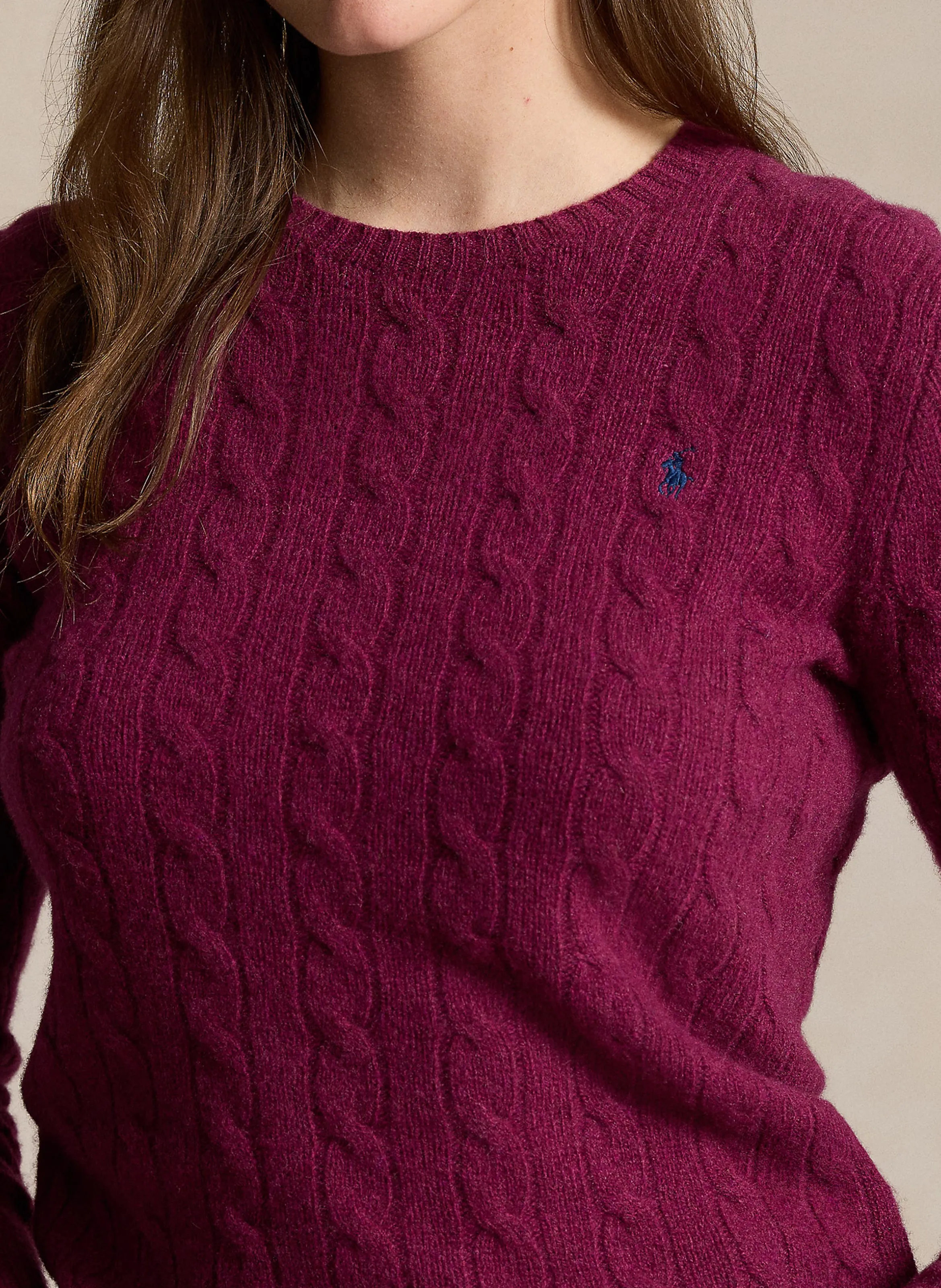  POLO RALPH LAUREN   Maglione girocollo in lana e cashmere | Viola