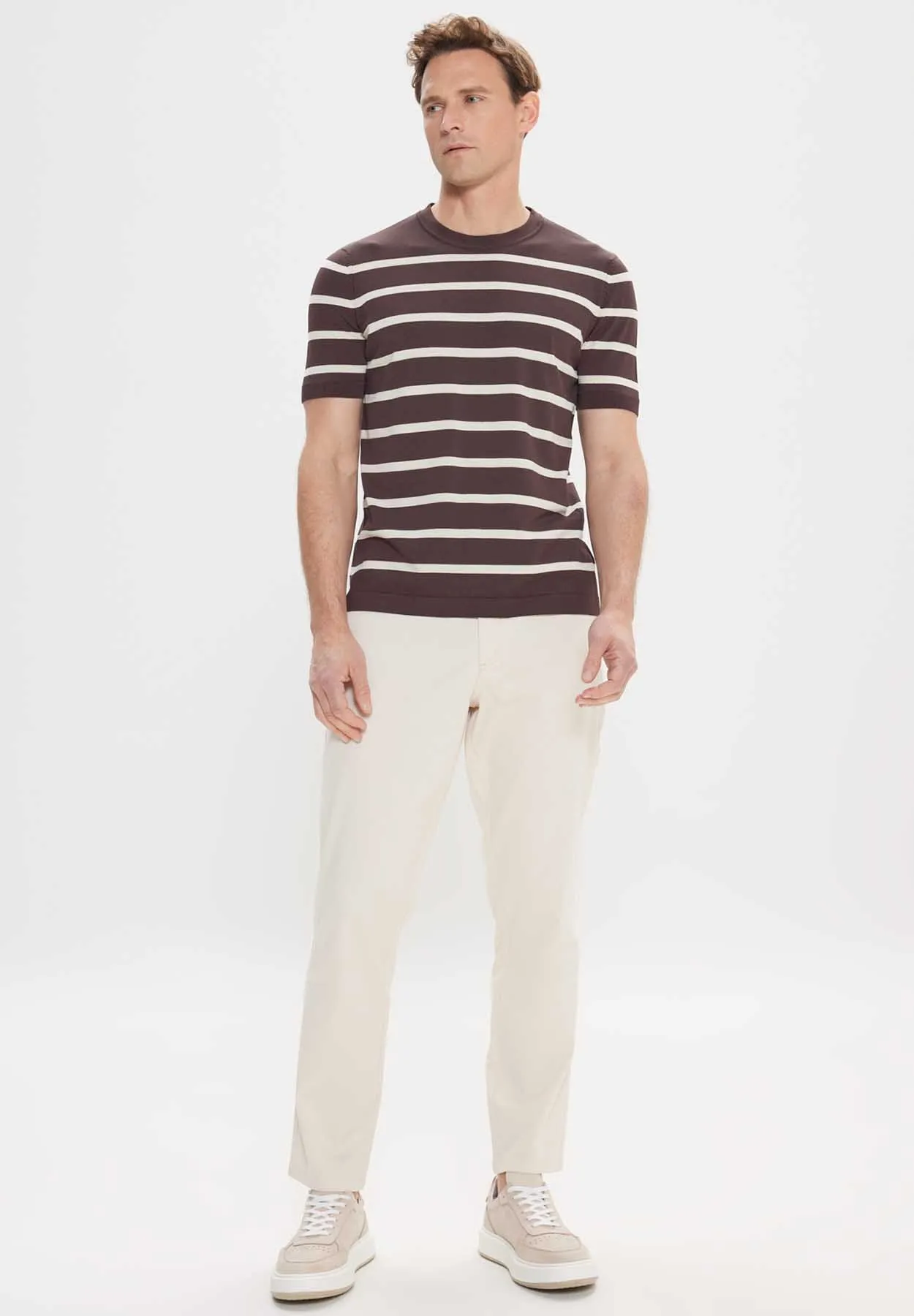 STANDARD FIT O COLLAR - T-shirt con stampa