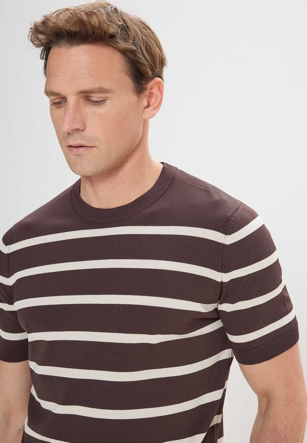 STANDARD FIT O COLLAR - T-shirt con stampa